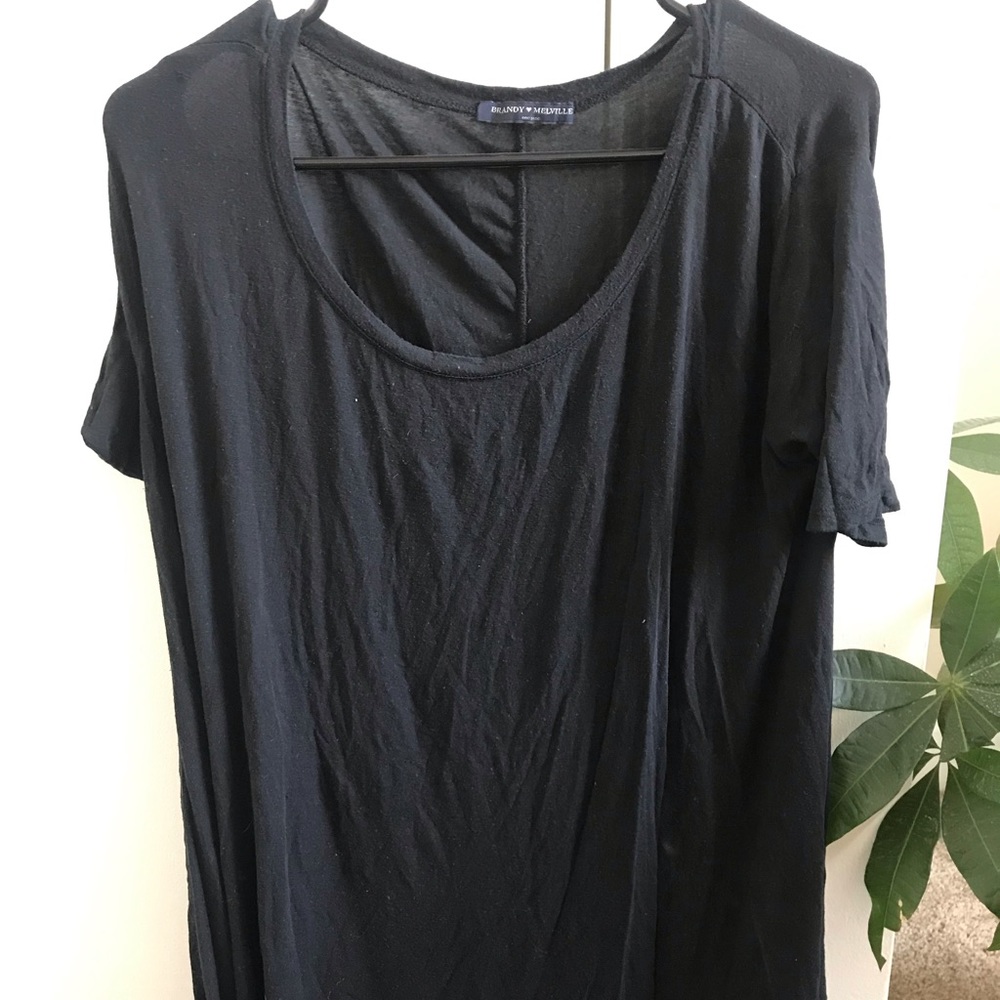 Brandy Melville Oversized black tee